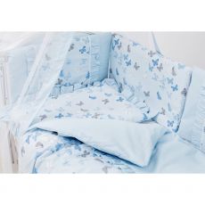 Постільний комплект 8 ел Twins Romantic Spring collection 4024-TR-04 Butterfly blue, 120 × 60 см, 100% бавовна